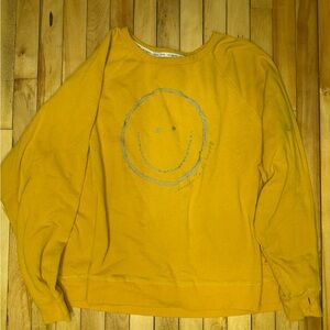 Peace Love World Mustard Sweatshirt